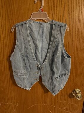 Light Wash Denim Vest - Classic Blue
